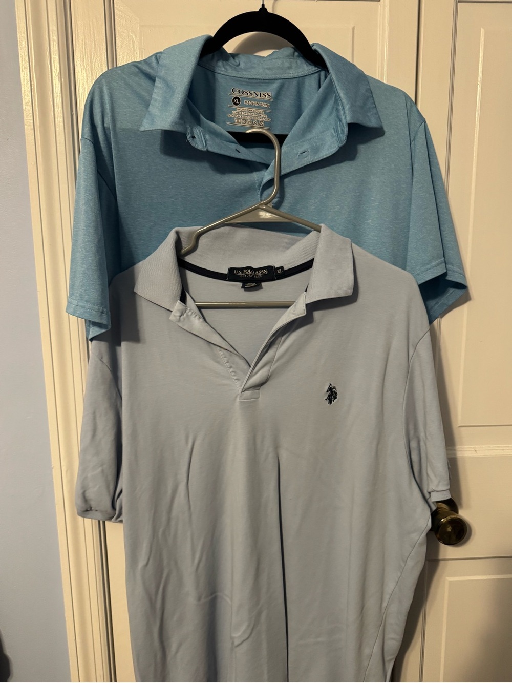 Men’s Blue Polo Shirt Bundle — Set of 2, Size XL, Short Sleeve